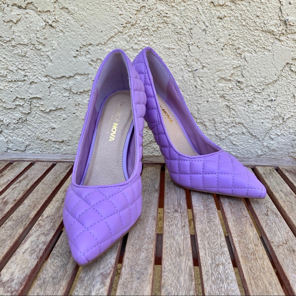 NEW‼️ Lilac Puff Padded Pump in Stiletto Heel